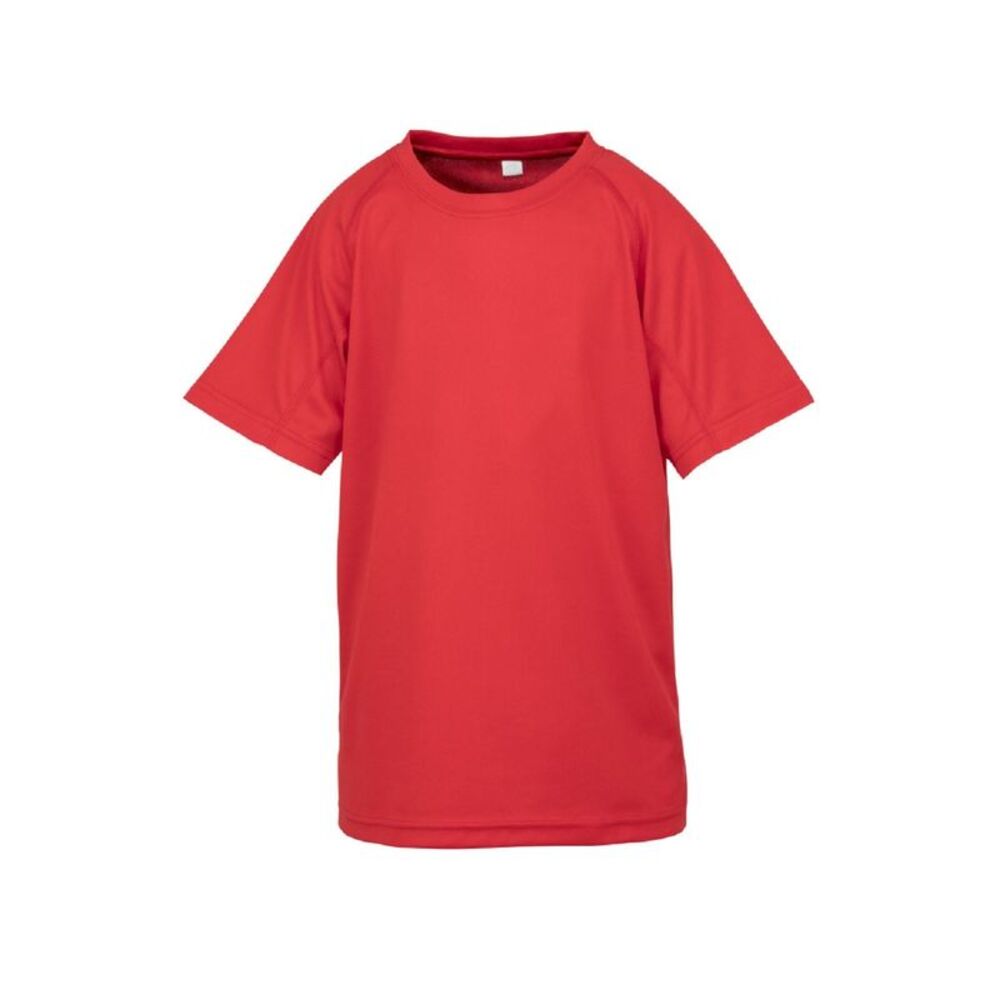 Spiro Impact Childrens/Kids Junior Performance Aircool T-Shirt / Red